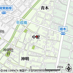 愛知県江南市大海道町周辺の地図