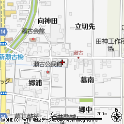 愛知県一宮市奥町立切先周辺の地図