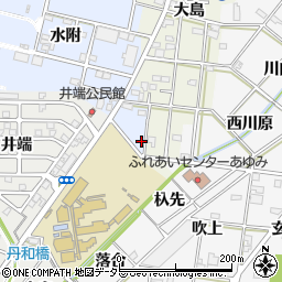 愛知県一宮市浅井町西浅井南山周辺の地図