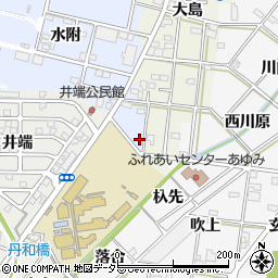 愛知県一宮市浅井町西浅井（南山）周辺の地図