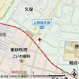 愛知県江南市上奈良町観音寺21周辺の地図