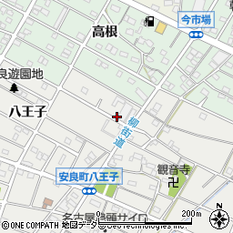 愛知県江南市安良町八王子155周辺の地図