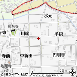 愛知県一宮市時之島川端45周辺の地図