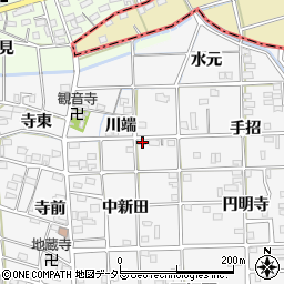 愛知県一宮市時之島川端47周辺の地図