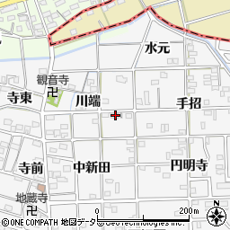 愛知県一宮市時之島川端46周辺の地図