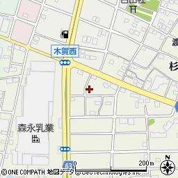 愛知県江南市木賀町杉160周辺の地図