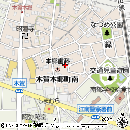 愛知県江南市木賀本郷町南114周辺の地図