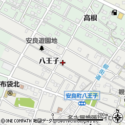 愛知県江南市安良町八王子179周辺の地図