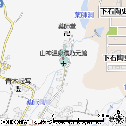 山神温泉 湯乃元館周辺の地図