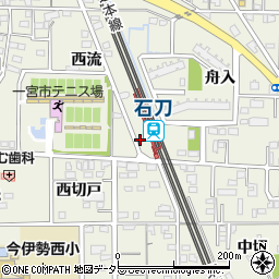 愛知県一宮市今伊勢町馬寄西流周辺の地図
