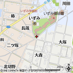 愛知県一宮市浅井町西浅井弐軒家周辺の地図