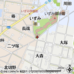 愛知県一宮市浅井町西浅井（弐軒家）周辺の地図