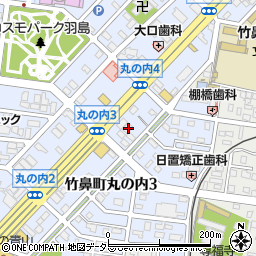 岐阜県羽島市竹鼻町丸の内3丁目38周辺の地図