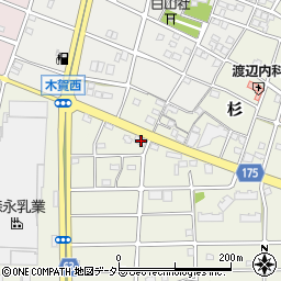 愛知県江南市木賀町杉156周辺の地図