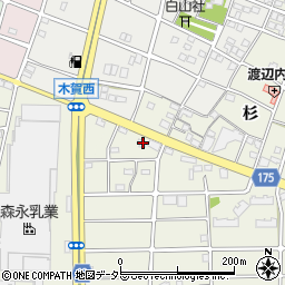 愛知県江南市木賀町杉155周辺の地図