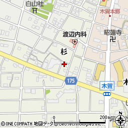 愛知県江南市木賀町杉131周辺の地図