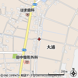 岐阜県羽島市正木町大浦11周辺の地図