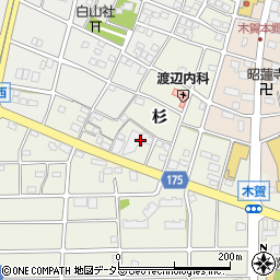 愛知県江南市木賀町杉123周辺の地図