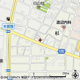 愛知県江南市木賀町杉117周辺の地図