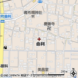 岐阜県羽島市正木町曲利周辺の地図