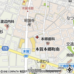 愛知県江南市木賀本郷町南28周辺の地図
