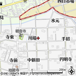 愛知県一宮市時之島川端34周辺の地図