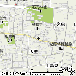 愛知県一宮市今伊勢町馬寄大聖30-1周辺の地図