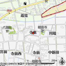 愛知県一宮市時之島寺東周辺の地図