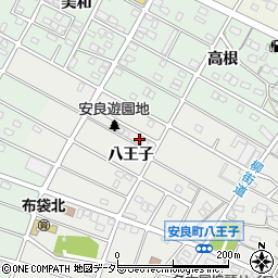 愛知県江南市安良町八王子63周辺の地図
