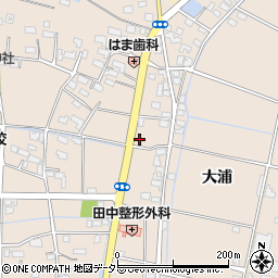 岐阜県羽島市正木町大浦39周辺の地図