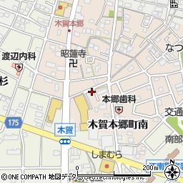 愛知県江南市木賀本郷町南29周辺の地図