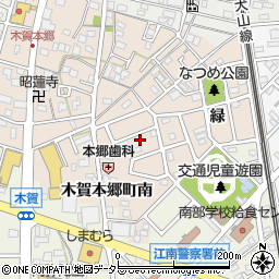 愛知県江南市木賀本郷町南109周辺の地図