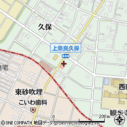 愛知県江南市上奈良町観音寺3周辺の地図