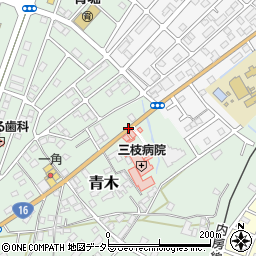 三枝病院前周辺の地図