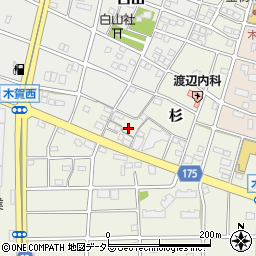 愛知県江南市木賀町杉97周辺の地図