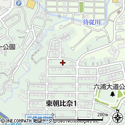 神奈川県横浜市金沢区東朝比奈1丁目14周辺の地図