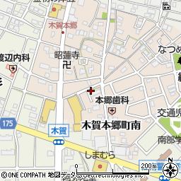 愛知県江南市木賀本郷町南15周辺の地図