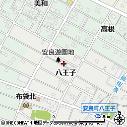 愛知県江南市安良町八王子61周辺の地図