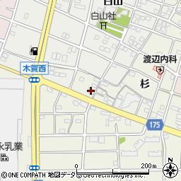 愛知県江南市木賀町杉111周辺の地図