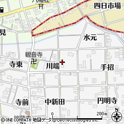 愛知県一宮市時之島川端36周辺の地図