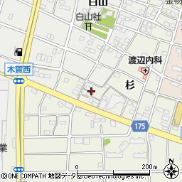 愛知県江南市木賀町杉98周辺の地図