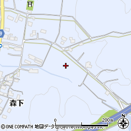 京都府綾部市舘町下久行周辺の地図