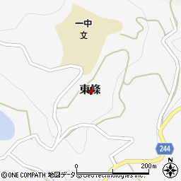 長野県下伊那郡阿南町東條周辺の地図