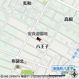 愛知県江南市安良町八王子60周辺の地図