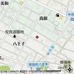 愛知県江南市安良町八王子158周辺の地図