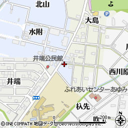 愛知県一宮市浅井町西浅井南山22周辺の地図