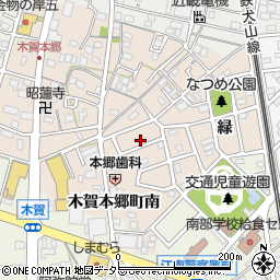 愛知県江南市木賀本郷町南100周辺の地図