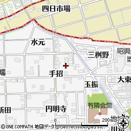 愛知県一宮市時之島手招27周辺の地図