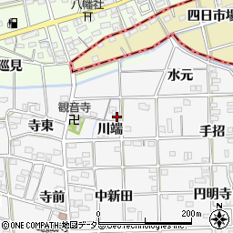 愛知県一宮市時之島川端20周辺の地図