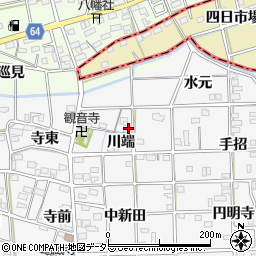 愛知県一宮市時之島川端20周辺の地図